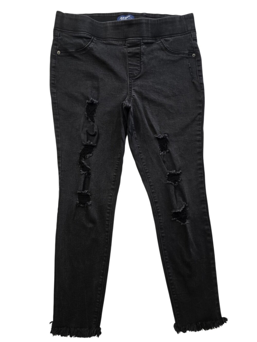 Old Navy Black Distressed Women’s Jeans